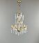 Bronze and crystal chandelier with pendants, Louis XV style, 20th century.