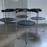 Set of 4 foldable chairs 'Soley', V. Hardarson for Kusch & Co, 80s
