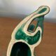 Antique St Clement German Shepherd Dog Sculpture Green Ceramic #C134