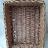 Wicker storage basket