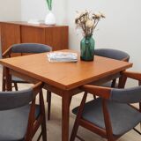 Set of four teak chairs, Danish design, 1960s, designer: Ejner Larsen & Aks