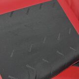 Vico Magistretti red leather Maralunga sofa Cassina