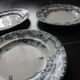 3 plates iron earth Paquerette de Longwy