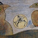 Max ERNST, Oiseaux, 1970. Original lithograph on Arches paper