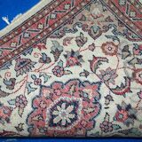 Tapis Vintage Indo-Tabriz en Laine, Années 1970, Élégance Florale