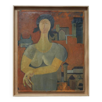 Jeune femme à la ville, années 1930.