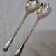 Silver salad servers
