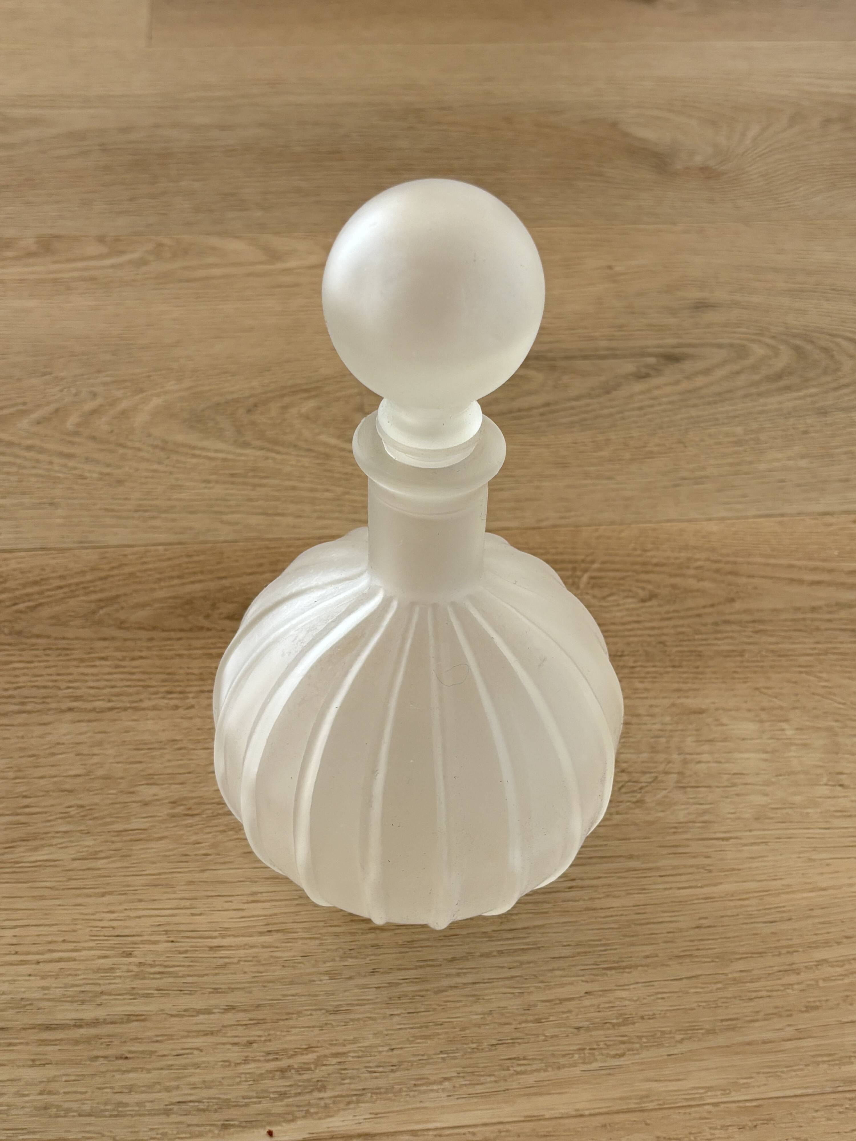 Vintahe Empoli Glass Decanter with Stopper, Italy, 1960s