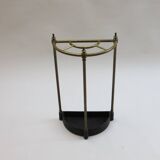 Support pour parapluie laiton et fonte demi lune
