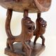 Trône royal "Fon" en bois sculpté – Bénin, XXᵉ siècle