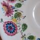 Coupelle porcelaine blanche et fleurs