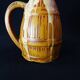 Antique pitcher jug signed Denbac n°437 in flamed stoneware, Art Deco period