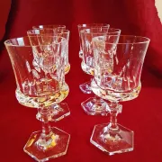 Set of 6 stemmed glasses in crystal "villeroy & boch"