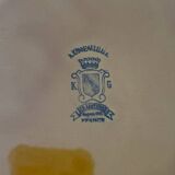 Vintage large serving plate brown honey Luneville