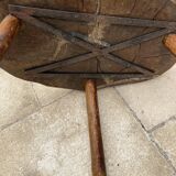 Brutalist coffee table and its stool