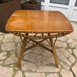Vintage rattan coffee table