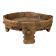 Indian Low Table Chakki Antique, Solid Wood