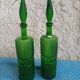Empoli Bottles Italy vintage Hobnail Decorative Art