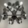 Space Age designer chandelier from the 70s