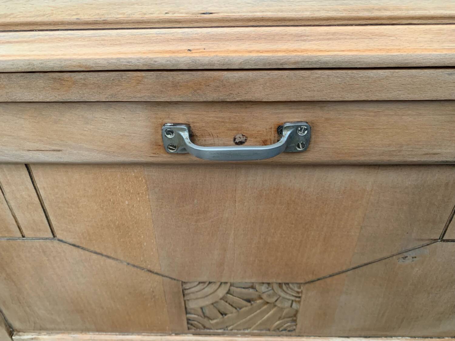 Buffet parisien art déco bois brut 