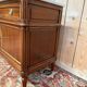 Louis XVI style buffet – Solid mahogany & Carrara marble – Restored
