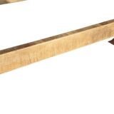 Natural wood farmhouse table