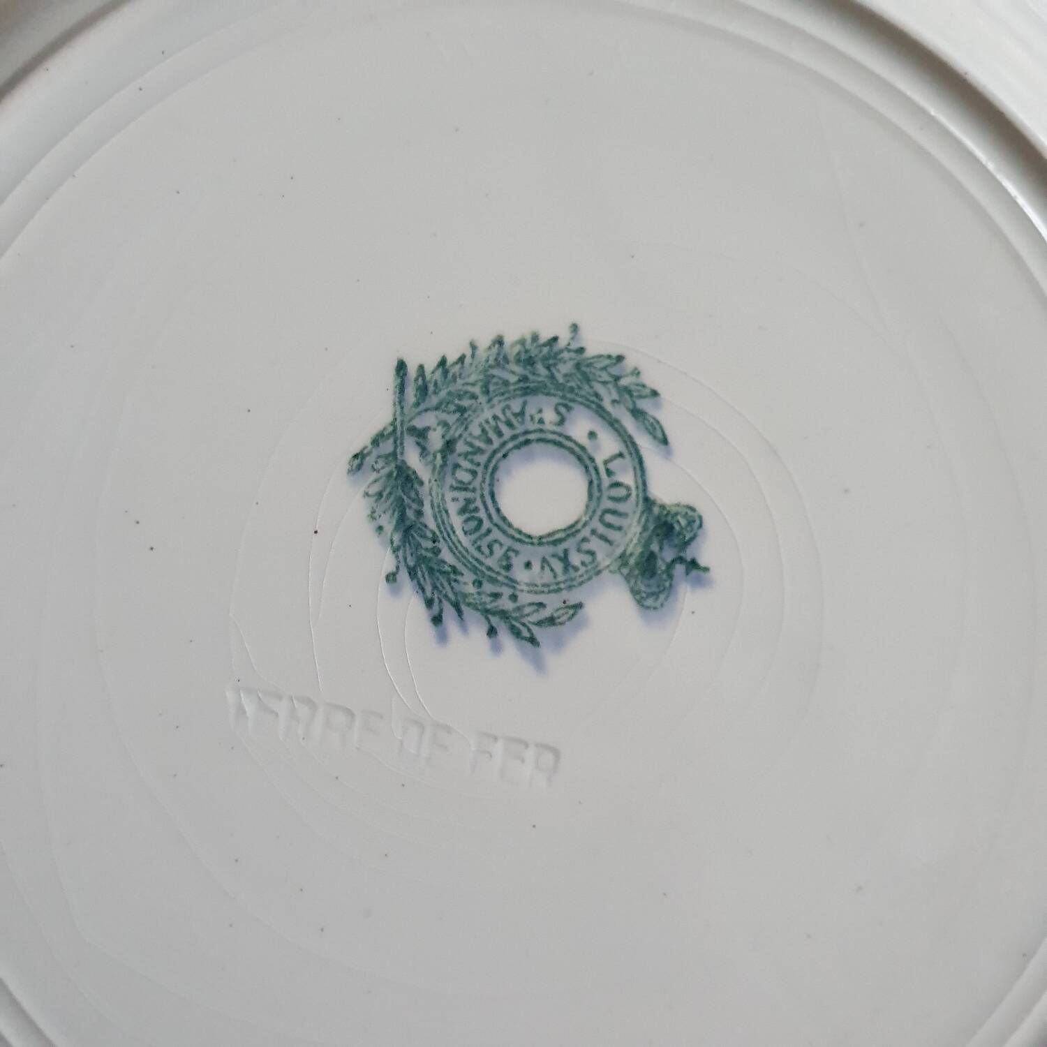 4 Louis XV Terre de Fer soup plates