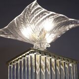 Art Deco style floor lamp made in the 70s in Murano glass