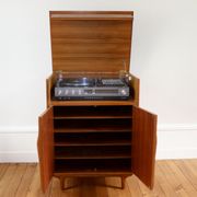 Scandinavian hi-fi furniture in teak 1960