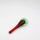 Murano Soliflore Vase - Flavio Poli - Sommerso Red Green 19cm