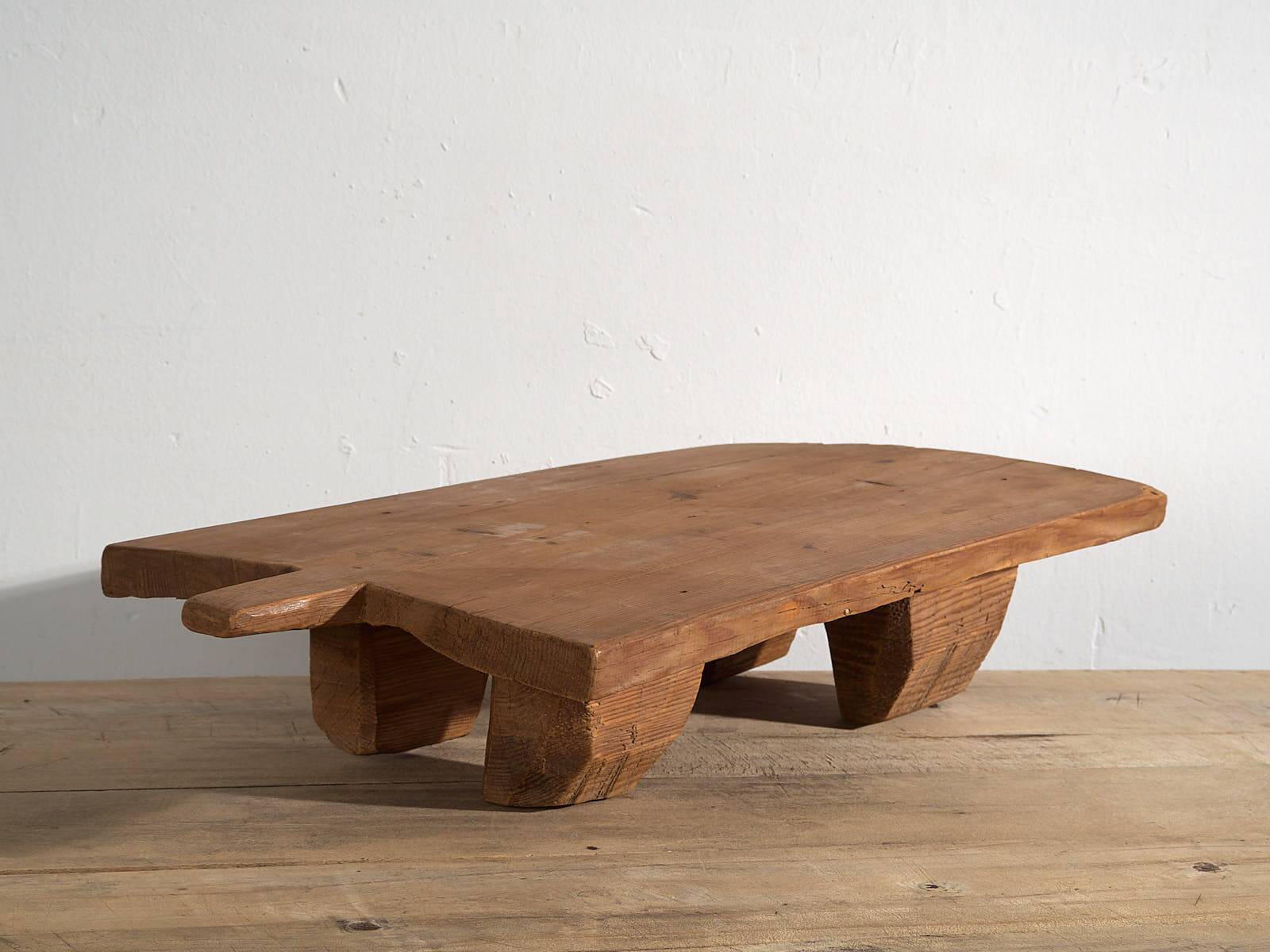 Antique solid wood side table (c.1920)