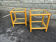 Pair of rattan and glass side tables – 1970s vintage style