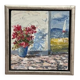 Mid Century Oil on Canvas “Sommardag” by Egon Lennart, Vintage & Framed 24×24cm