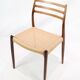 Lot de 6 chaises de salle à manger modèle 78 fabriquées en palissandre par N. O Møller des années 1950