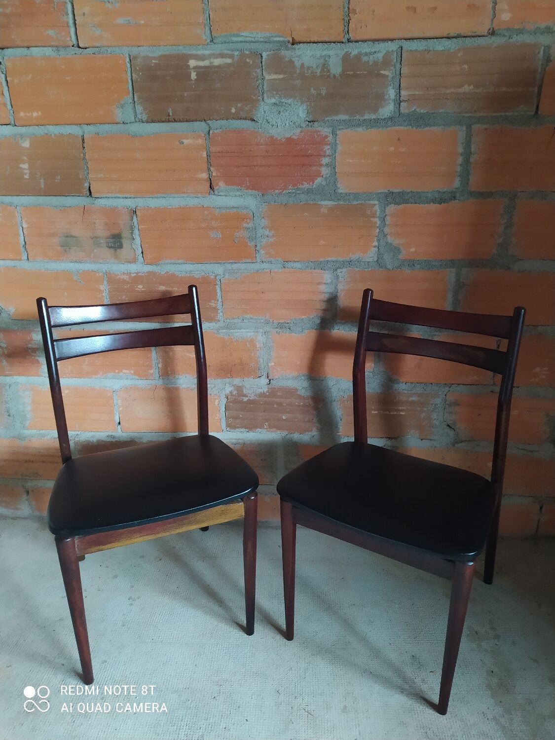 Lot de 2 chaises scandinave vintage