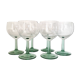 Set 6 vintage balloon glasses from Alsace
