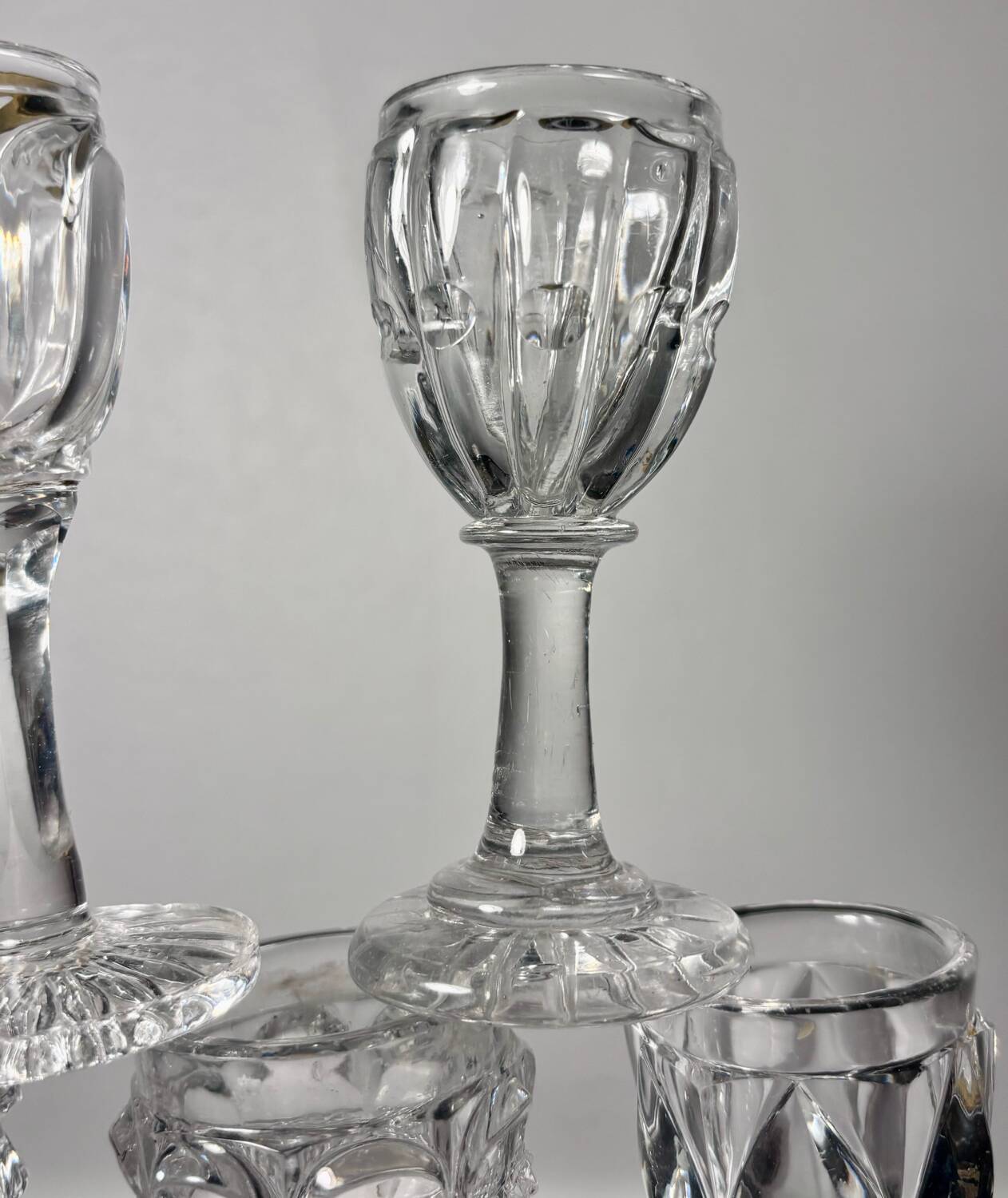 Cabaret set Baccarat 8 glasses and silver plated tray