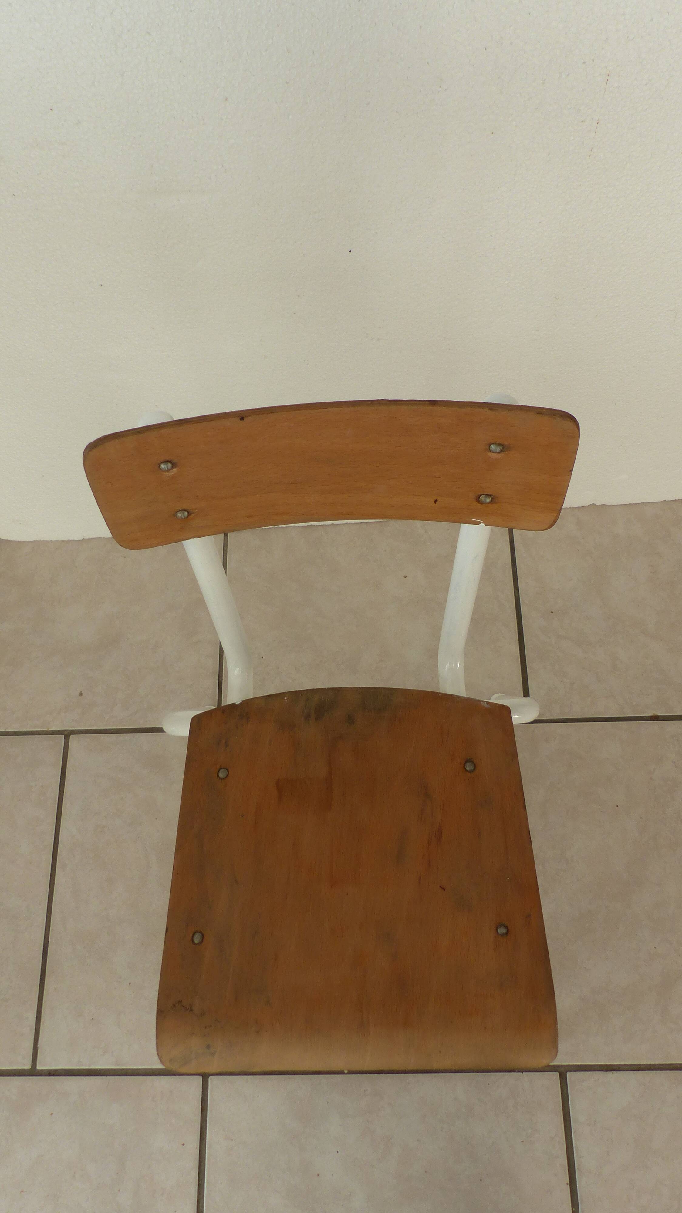 Old children's school chair