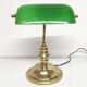 Banker lamp notary golden opaline green