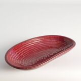 Merlot Red Stoneware Organic Shaped Bowl by Andersson & Johansson, Höganäs