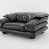 1970s Wiener Werkstätte Brutalist Letaher Adjustable Armchair