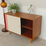 Wooden buffet U 452 pink by Jiri Jiroutek for Intérier Praha 1960