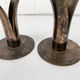 Pair of Lily brass candle holders, Ystad Metall, Sweden, design Ivar Ålenius Björk