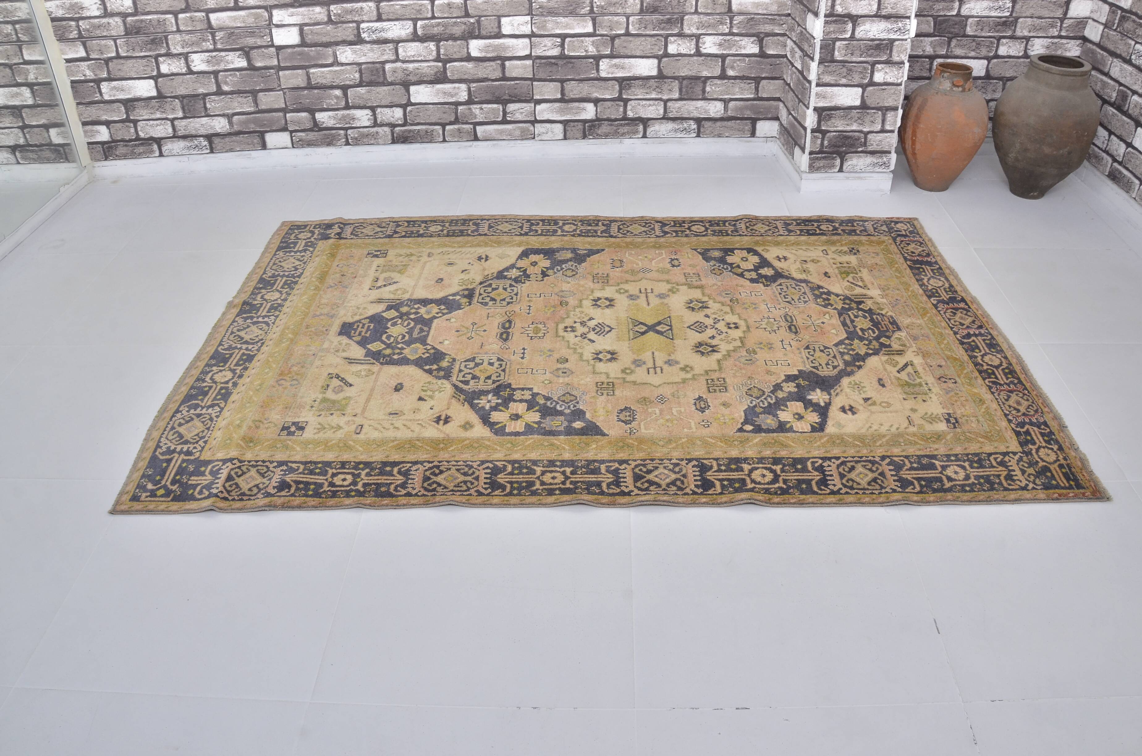 Oushak Bohemian Vintage Tribal Rug sku1436