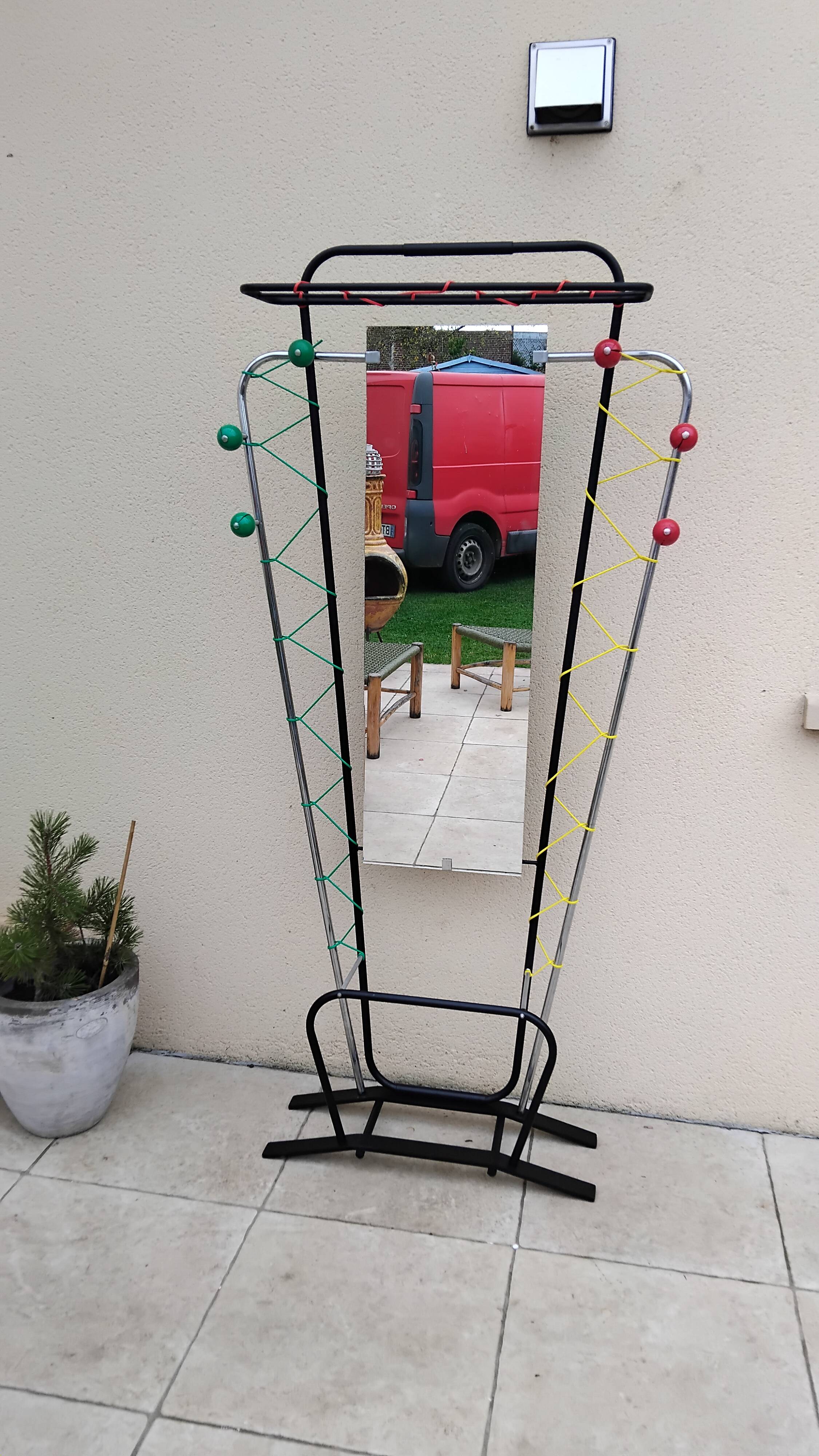 Vintage 50s/60s Scoubidou Balls Coat Rack
