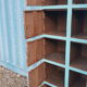 Old metal workshop furniture original turquoise patina