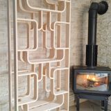 Mid-Century Czech Wall or Room Divider by Ludvik Volak for Drevopodnik Holesov, 1960s, Set of 2