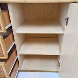 Italian Bamboo and Rattan Chest of Drawers or Credenza, 1980s