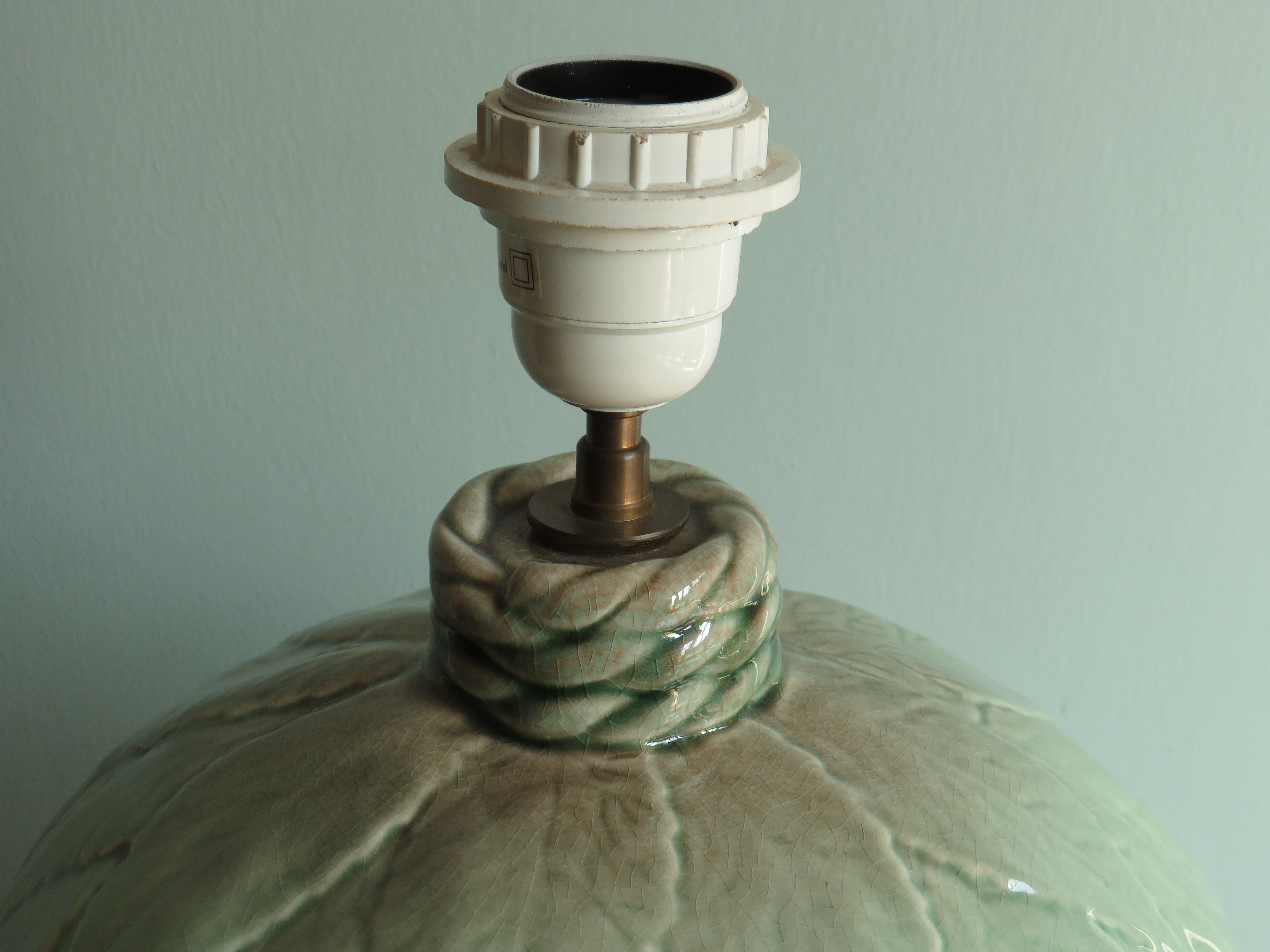 Vintage ceramic table lamp stand, France - Robert Kostka 1970.