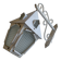 Vintage 1950 wall lamp lantern in wrought iron and glass